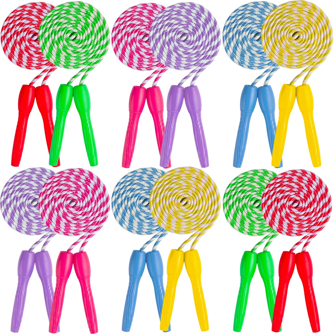 Kids Jump Rope, Adjustable Jump Rope for Kids, Fun Games Jump Ropes for Fitness Activity and Party Favor, 7 Feet Jumping Rope - by RamPro